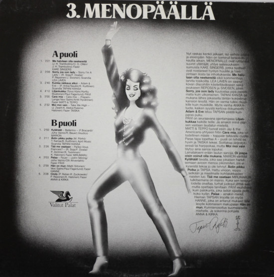 V/A: Finndisco 3. - Menopäällä LP (Käyt)