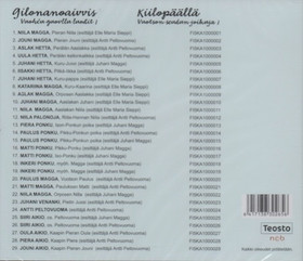 V/A: Gilonanoaivvis - Kiilopäällä CD (Mint)