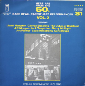 V/A: Rare Of All Rarest Jazz Performances From The 50's Vol. 2. LP 