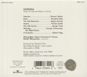 Barber / Eleanor Steber / Gedda / Mitropoulos: Vanessa 2CD (Käyt)