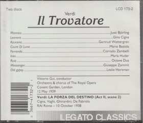 Verdi / Börling / Cigna / Wettergren / Gui: Il Trovatore 2CD (Käyt)