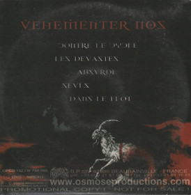 Vehementer Nos: Vehementer Nos CD (Käyt. Promo)