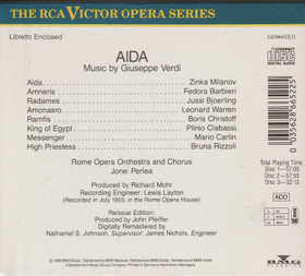 Verdi / Milanov / Bjoerling / Barbieri / Perlea: Aida 3CD Box (Käyt)