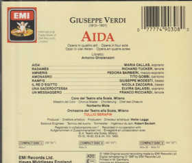 Verdi / Callas /Tucker /Barbieri / Tullio Serafin: Aida 3CD Box (Käyt)