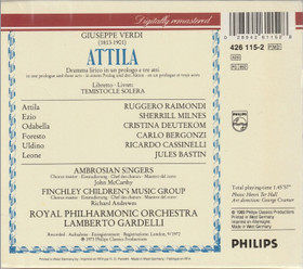 Verdi / Lamberto Gardelli: Attila 2CD Box (Käyt)