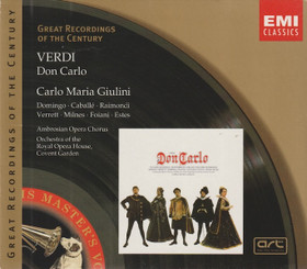 Verdi / Domingo /Caballé / Carlo Maria Giulini: Don Carlo 3CD Box Käyt