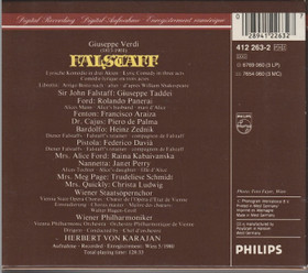Verdi / Taddei / Panerai / Araiza / Ludwig / Karajan: Falstaff 2CD Box