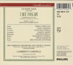 Verdi / Ricciarelli / Carreras / Lamberto Gardelli: I Due Foscari 2CD