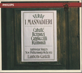 Verdi / Caballé / Bergonzi / Gardelli: I Masnadieri 2CD Box (Käyt)