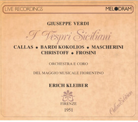 Verdi / Callas /Bardi Kokolios /Kleiber: I Vespri Siciliani 2CD (Käyt)