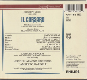 Verdi / Caballé / Norman / Carreras /Gardelli: Il Corsaro 2CD Box Käyt