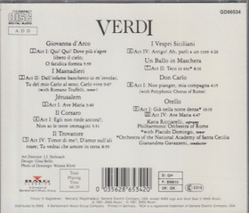 Verdi / Katia Ricciarelli / Placido Domingo: Arias And Duets CD (Käyt)