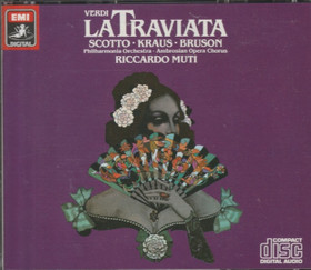 Verdi / Scotto / Kraus / Bruson / Muti: La Traviata 3CD Box (Käyt)