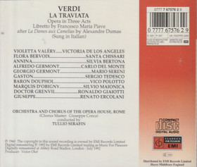 Verdi / Los Angeles / Del Monte / Serafin: La Traviata 2CD (Käyt)