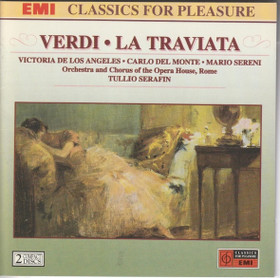 Verdi / Los Angeles / Del Monte / Serafin: La Traviata 2CD (Käyt)