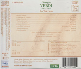 Verdi / Steber /Di Stefano /Merrill /Antonicelli: La Traviata 2CD Käyt