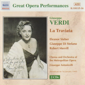 Verdi / Steber /Di Stefano /Merrill /Antonicelli: La Traviata 2CD Käyt