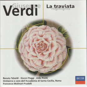 Verdi / Tebaldi /Molinari-Pradelli: La Traviata (Highlights) CD (Käyt)