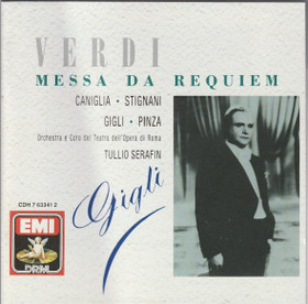 Verdi / Caniglia /Stignani / Gigli / Serafin: Messa Da Requiem CD Käyt