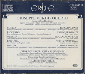 Verdi / Dimitrova / Bergonzi / Panerai / Gardelli: Oberto 2CD (Käyt)