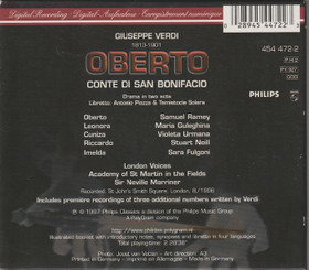 Verdi / Ramey / Guleghina /Sir Neville Marriner: Oberto 2CD Box (Käyt)