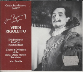 Verdi / Björling / Sundqvist / Prytz / Bendix: Rigoletto 2CD (Käyt)