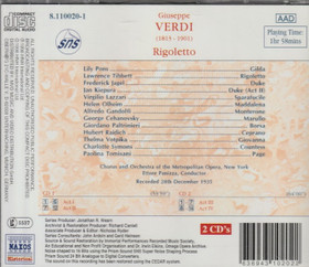 Verdi / Tibbett / Pons / Jagel / Panizza: Rigoletto 2CD (Käyt)