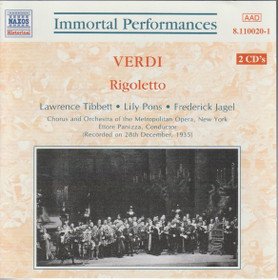 Verdi / Tibbett / Pons / Jagel / Panizza: Rigoletto 2CD (Käyt)