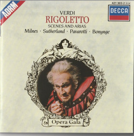 Verdi / Milnes / Pavarotti: Rigoletto - Scenes and Arias CD (Käyt)