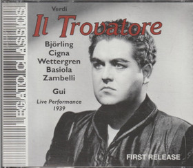 Verdi / Börling / Cigna / Wettergren / Gui: Il Trovatore 2CD (Käyt)