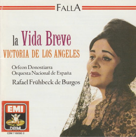 Falla / Victoria De Los Angeles / De Burgos: La Vida Breve CD (Käyt)