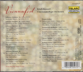 Erich Kunzel / Cincinnati Pops Orchestra: Viennafest CD (Käyt)