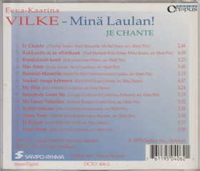 Eeva-Kaarina Vilke: Minä laulan! Je Chante CD (Käyt)