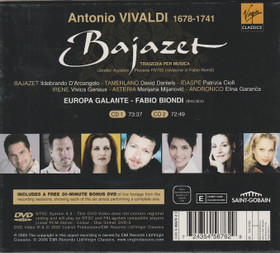 Vivaldi / Fabio Biondi: Bajazet 2CD+DVD (Käyt)