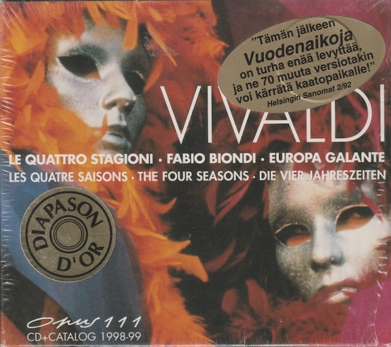 Vivaldi / Europa Galante / Fabio Biondi: Le Quattro Stagioni CD (Käyt)