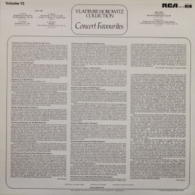 Vladimir Horowitz: Horowitz Concert Favourites - volume 13. LP (Käyt)