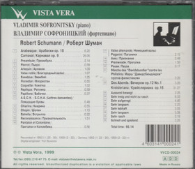 Schumann /Vladimir Sofronitsky: Vladimir Sofronitsky Plays Schumann CD