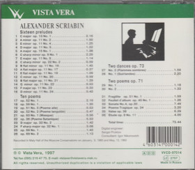 Scriabin / Vladimir Sofronitsky: Plays Scriabin CD (Käyt)
