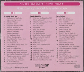V/A: Vuosisadan ikivihreät - kauneimpia rakkauslauluja 3CD (Käyt)