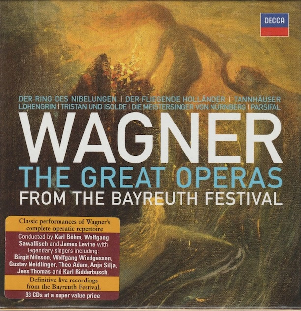 Wagner Great Operas 6大オペラ CDボックスセット Wagner: The Great Operas From The Bayreuth Festival 33CD Box (Käyt