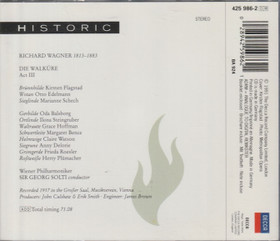 Wagner / Flagstad / Edelmann /Solti: Die Walküre, Act III. CD (Käyt)