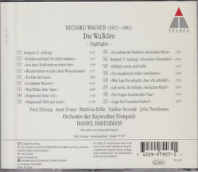 Wagner / Barenboim: Die Walküre CD (Highlights)