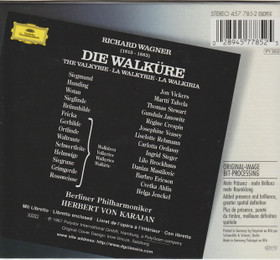 Richard Wagner / Herbert von Karajan: Die Walküre 4CD Box (Käyt)