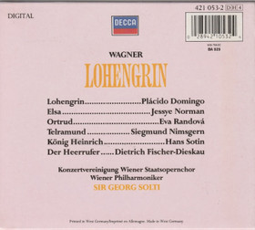 Wagner / Placido Domingo / Sir Georg Solt: Lohengrin 4CD Box (Käyt)