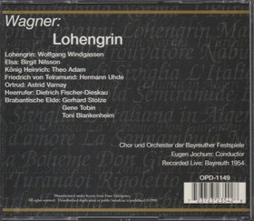 Wagner / Wolfgang Windgassen / Birgit Nilsson: Lohengrin 4CD (Käyt)
