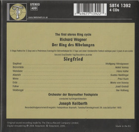 Richard Wagner: Siegfried - Recorded Live At The 1955 Bayreuth 4CD Box