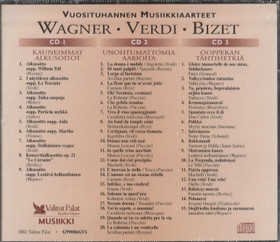 V/A: Vuosituhannen Musiikkiaarteet - Wagner, Verdi, Bozet 3CD (Mint)