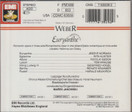 Weber / Norman /Hunter /Gedda /Krause / Janowski: Euryanthe 3CD (Käyt)