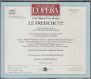 Weber / Nilsson /Koth /Berry / Gedda / Baumgart: Le Freischutz CD Käyt