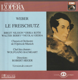 Weber / Nilsson /Koth /Berry / Gedda / Baumgart: Le Freischutz CD Käyt